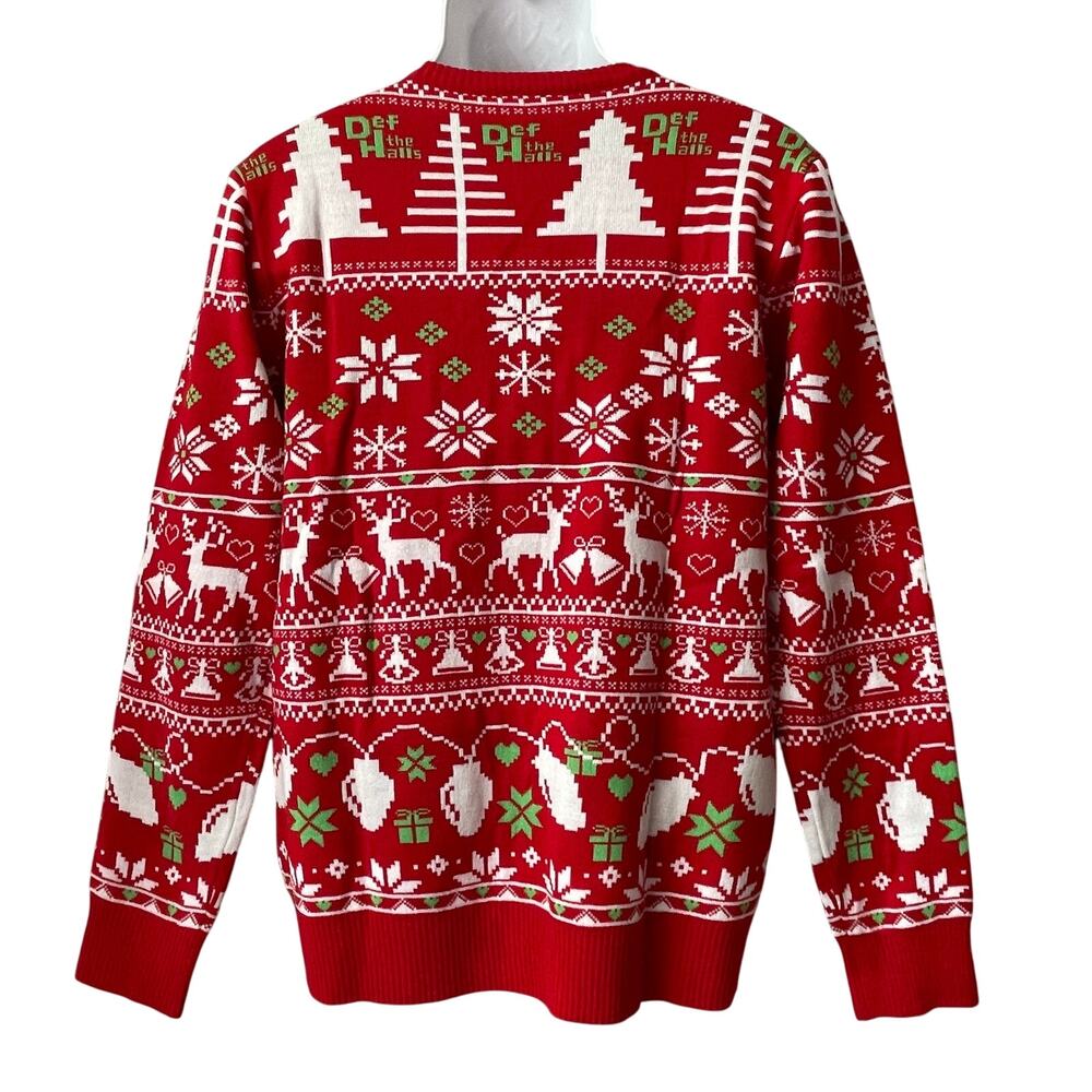 Def Jam Records Def The Halls Ugly Christmas Swea… - image 3